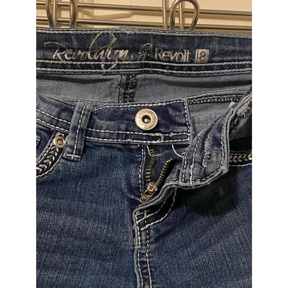 REVOLUTION BY REVOLT JEANS*Girls*8*Emblished Pockets - Picture 4 of 10